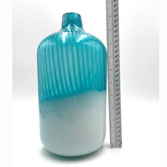 MURANO handblown glass VASE 1970-1979 Made in Italy - Vintage / Collectible - Picture 4 of 14